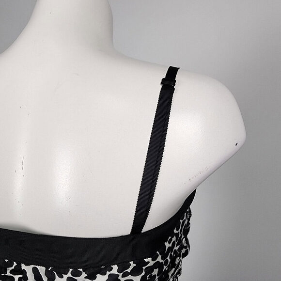 Moschino Black Cotton Animal Print Dress Size 10 - Picture 9 of 15